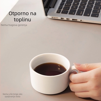 Velika dvostruka PVC podloga za stol, jednobojna, protiv klizanja, otporna na habanje i prašinu, ekološki prihvatljiva radna podloga za miš