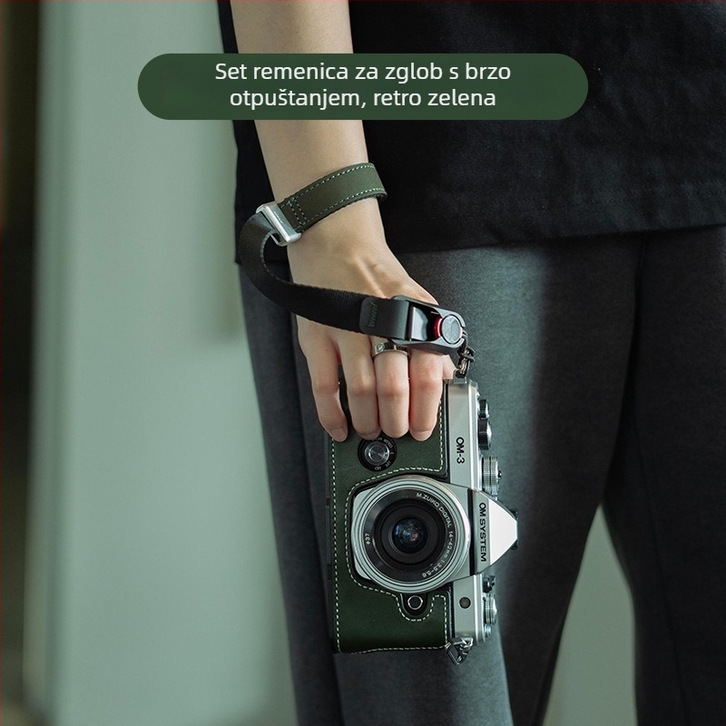 Torba za fotoaparat od prave kože, ručna torba, unisex, proljeće 2025