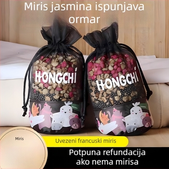 Automobilski osvježivač zraka sa sušenim jasminskim cvjetovima i mirisom oolong čaja, nano mineralni kristali, prirodna izrada, moderan dizajn