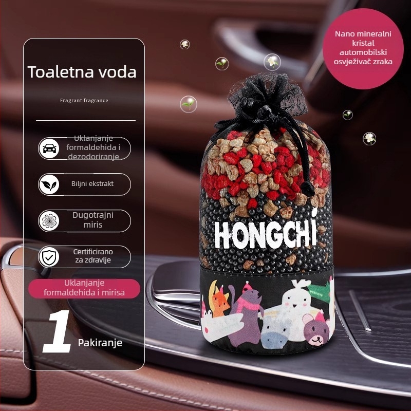 Automobilski osvježivač zraka sa sušenim jasminskim cvjetovima i mirisom oolong čaja, nano mineralni kristali, prirodna izrada, moderan dizajn