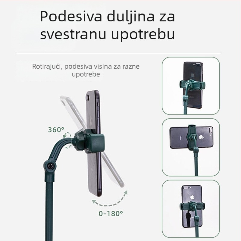 Stolni držač za telefon – teleskopički podesiv, protiv vibracija, plastični, univerzalni