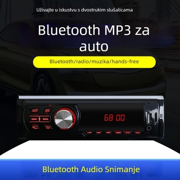 Automobilski MP3 player 17. serija, plastično kućište, 12V napajanje, ISO sučelje, MP3 reprodukcija u automobilu