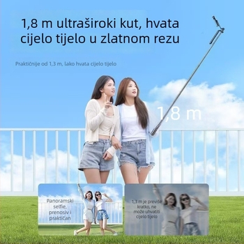 R16D selfie štap s rukom, tripod za livestream, rasvjeta za osvjetljenje, prijenosni Bluetooth daljinski upravljač – 3-u-1