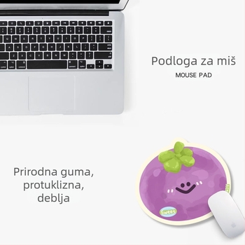 Kartunska podloga za miša, protuklizna, gumena, toplinski prijenos, OEM prilagođavanje