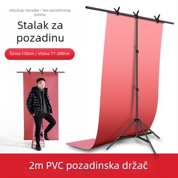 Zhijie Stalak za fotografijsko pozadje, 3 dijela, promjer cijevi 2,2/1,8/1,6 cm, težina 0,95 kg