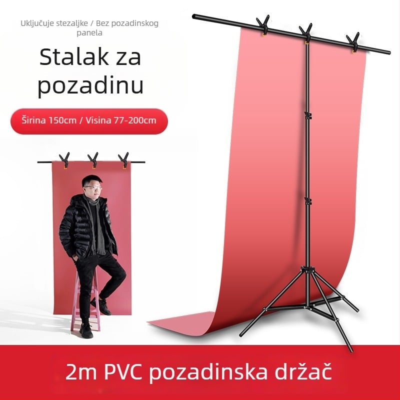 Zhijie Stalak za fotografijsko pozadje, 3 dijela, promjer cijevi 2,2/1,8/1,6 cm, težina 0,95 kg