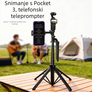 Selfie štap na podu za DJI Pocket 3 — izuzetno stabilan, prijenosan, idealan za snimanje na otvorenom, koncerte i putovanja