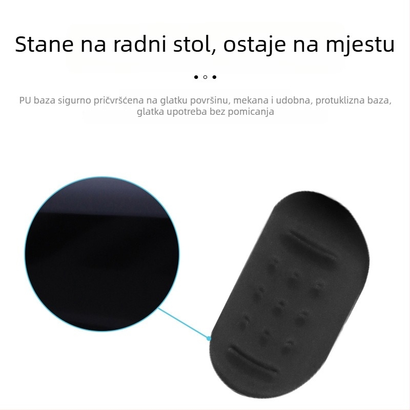 Velika podloga za zglob ruke za miš, memorijska pjena, Lycra + PU dno, plastično oblikovanje, OEM prilagodba