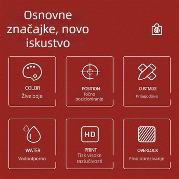 Podloga za miš – prirodni kaučuk, protuklizna, termotransfer, ispis logotipa, prilagodljiva