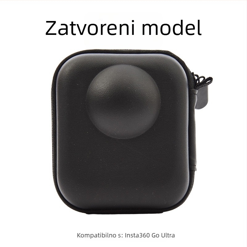 Shadowstone torbica za pohranu Insta360 Go Ultra — vodootporna EVA + velur futrola, kompatibilna s Go Ultra, prijenosni organizator kamere