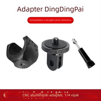 Staring 102 fiksni nosač za automobilsku dash kameru s adapterom za 1/4 inčni navoj; kompatibilan s 10 modela; uključuje adapter; jamstvo u cijeloj zemlji