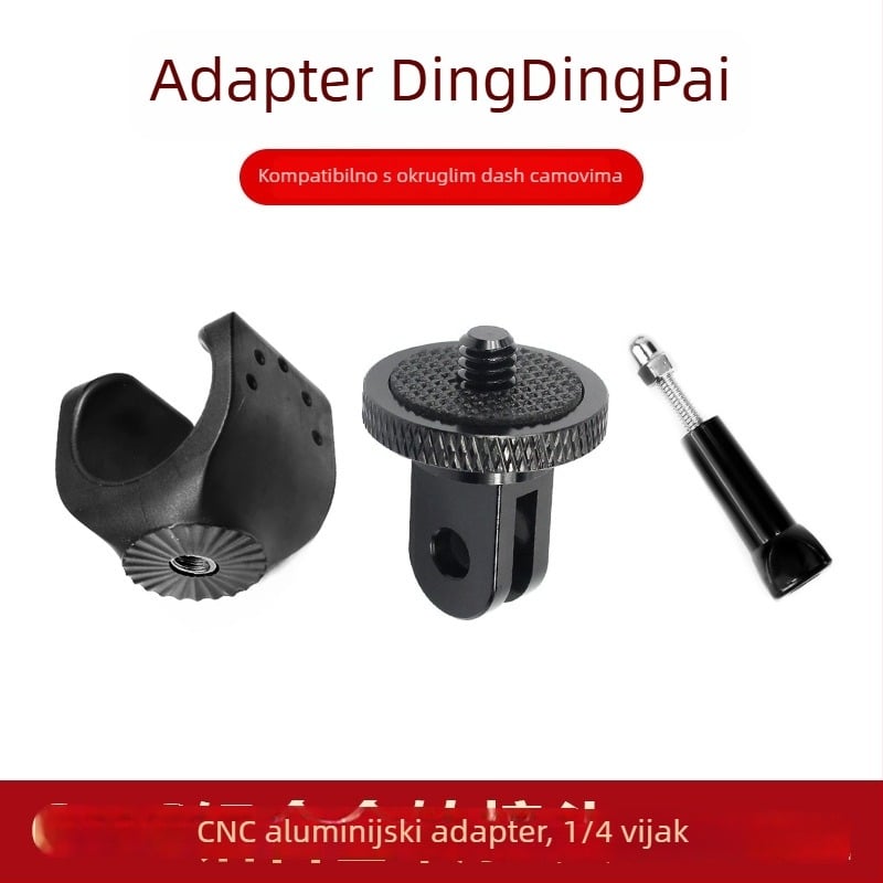 Staring 102 fiksni nosač za automobilsku dash kameru s adapterom za 1/4 inčni navoj; kompatibilan s 10 modela; uključuje adapter; jamstvo u cijeloj zemlji