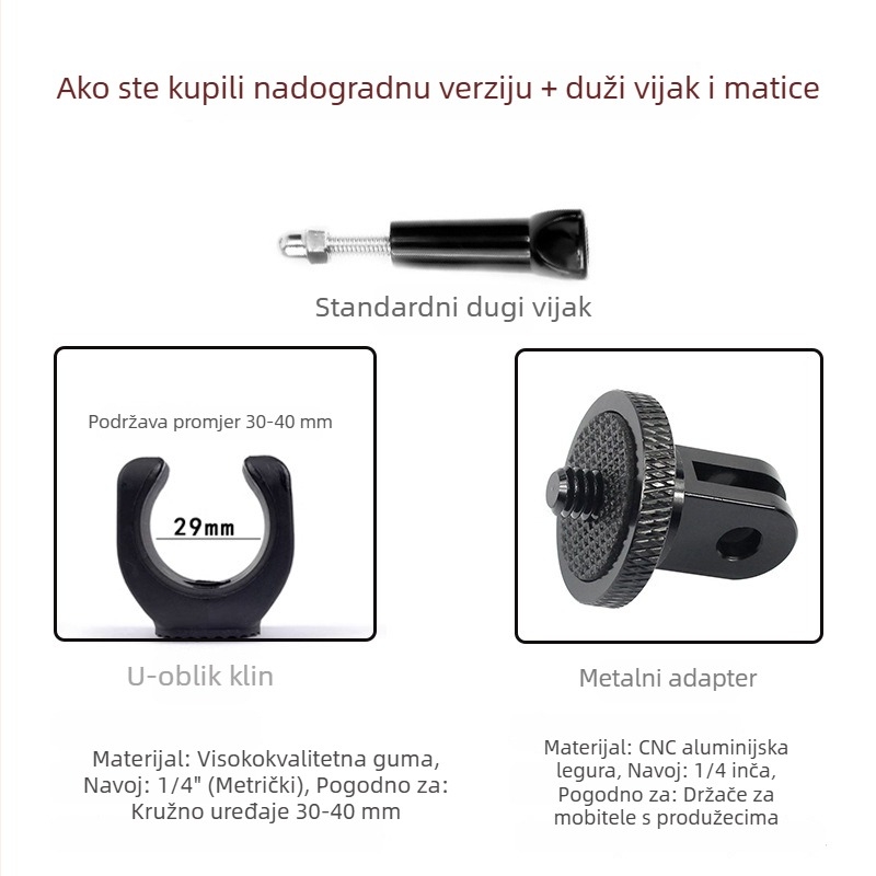 Staring 102 fiksni nosač za automobilsku dash kameru s adapterom za 1/4 inčni navoj; kompatibilan s 10 modela; uključuje adapter; jamstvo u cijeloj zemlji