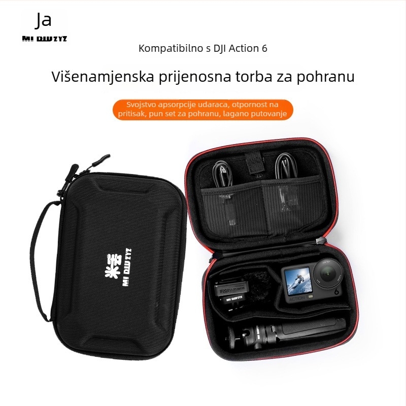 DJI Action 3/4 zaštitna torbica s tvrdim EVA kućištem | platnena torbica za kameru, prijenosna