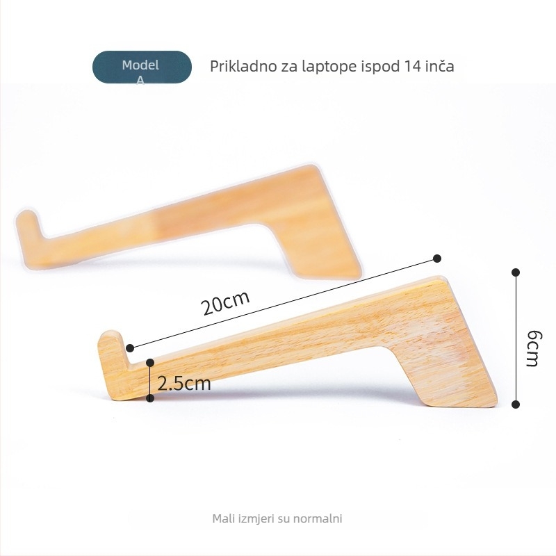 Drveni vertikalni nosač za hlađenje prijenosnog računala s sklopivim stolnim pretincem za pohranu i zaštitom cervikalne kralježnice (Model 200200028)