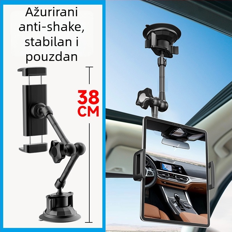 Lanparte VMA-P1 držač u automobilu za tablet i telefon, univerzalni držač za tablete, kompatibilan s iPhone/iPad/iPod, težina 583 g