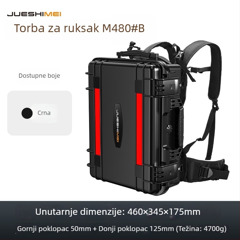Torba za fotografsku opremu s čvrstim kućištem, vodootporna plastična, stil ruksaka — JUESHIMEI, serija JSM-M