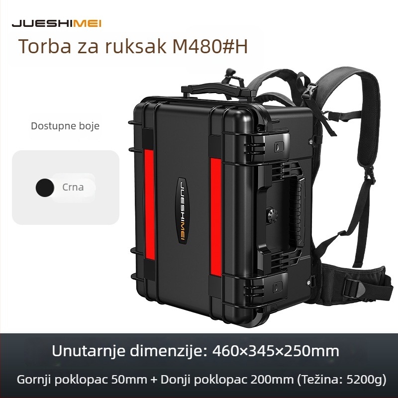 Torba za fotografsku opremu s čvrstim kućištem, vodootporna plastična, stil ruksaka — JUESHIMEI, serija JSM-M
