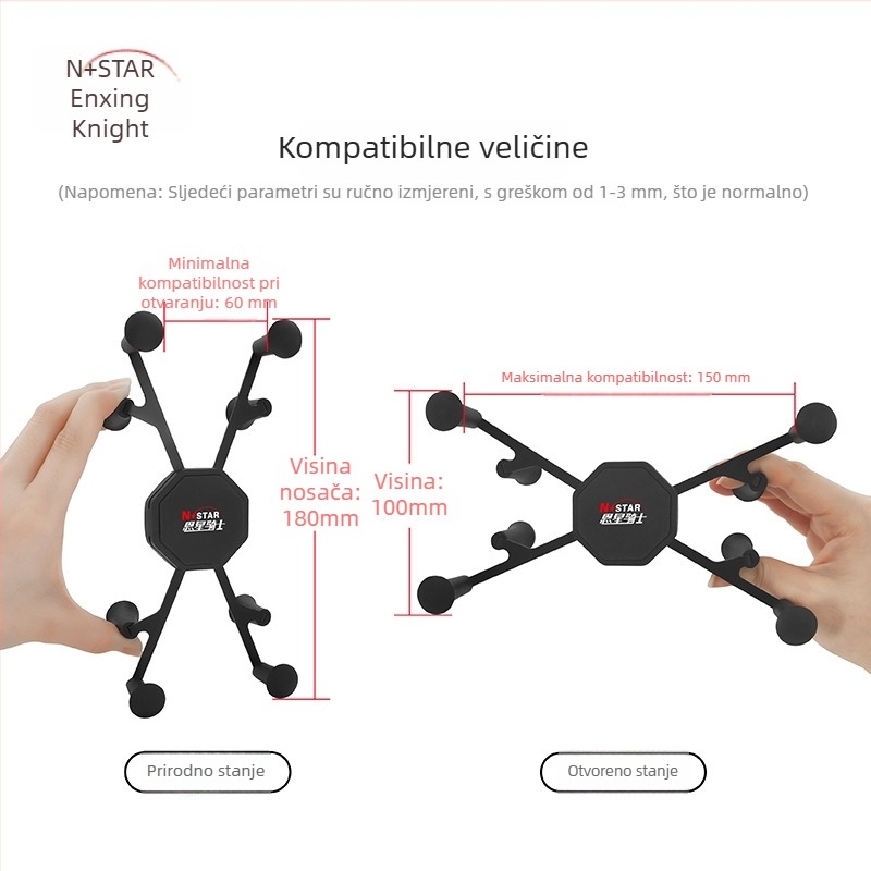 Držač za tablet za motocikl/automobil, snap-on, Star Knight Orion Tablet Bracket, kompatibilan s iPad Mini
