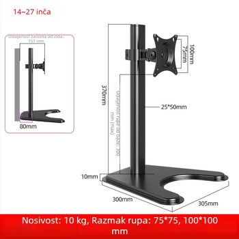 Držač monitora s VESA, tip podizanja, podesiva visina i rotacija