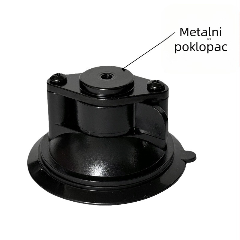 Držač za kameru s vakuum čašom za automobil i držač za telefon na staklu — univerzalno, 1/4 navoj, visokotemperaturni ABS+PE