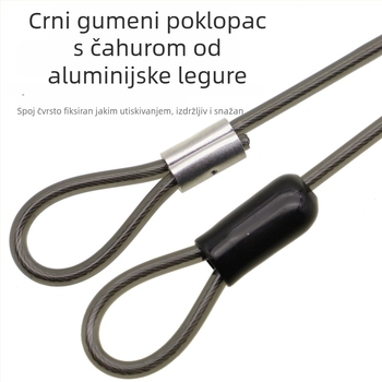 Nerđajući čelično sigurnosno uže za morski, kameni i brodski ribolov; lanyard za kameru za ronjenje; sigurnosno uže za rad na visini