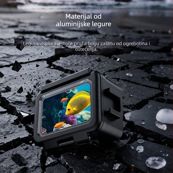 Domineering Sf15003 vodootporno zaštitno kućište za GoPro 9–13, aluminijska legura + kaljeno staklo