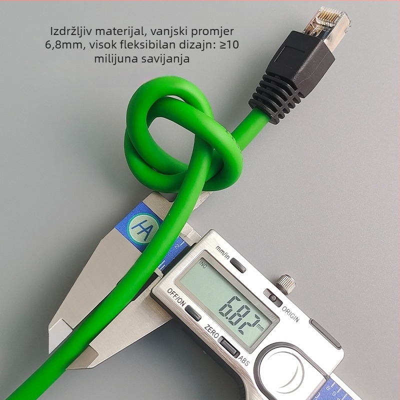 Ekranirani mrežni kabel Category 6e, Twisted Pair, 1000 Mbps, vodnik Copper-clad Aluminum, unutarnja/vanjska upotreba