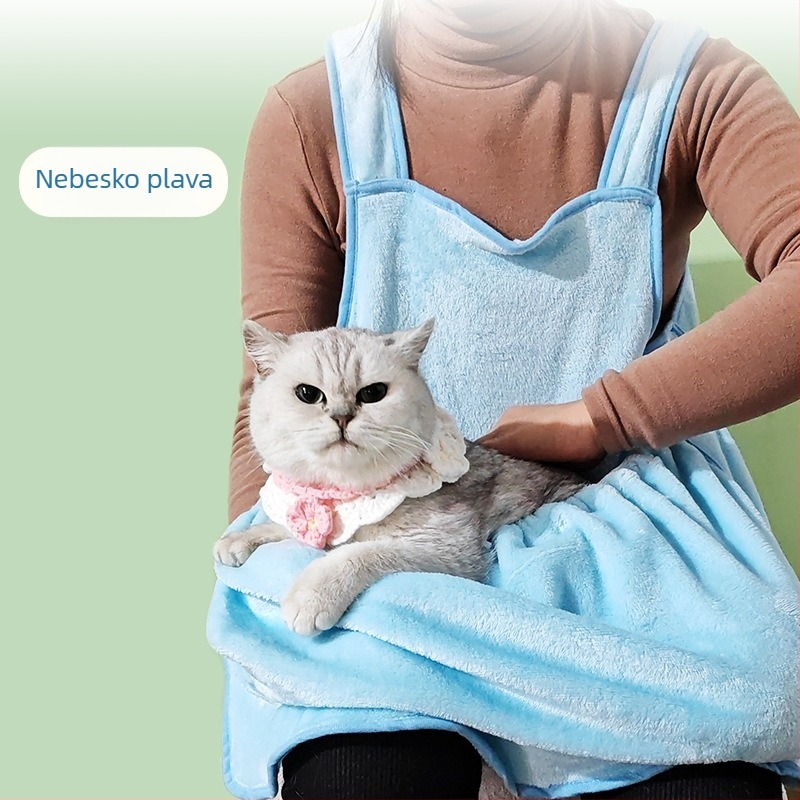 Pregača za mačke za uklanjanje dlaka – koralni flis, brend Meow Meaning