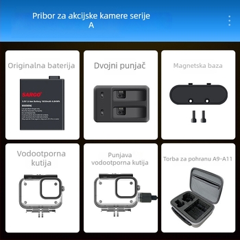 Punjavajuće vodootporno kućište za akcijsku kameru Shandog A9/A9Pro/A11