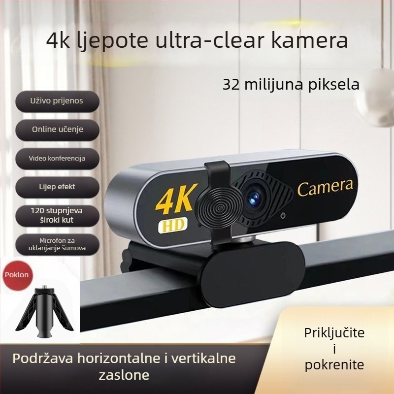 Inteligentna PTZ kamera za stolno računalo, 4K rezolucija, 800K senzor, USB 2.0