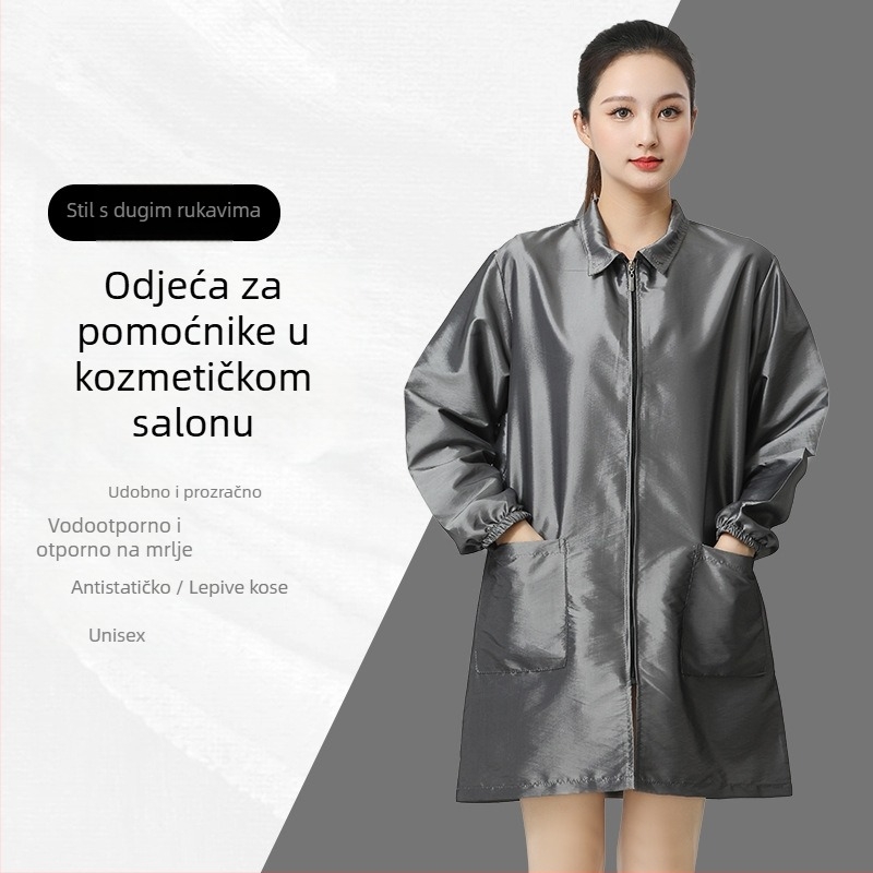 Prsluk s rukavima za frizera – protiv prljavštine, stil: korejski, materijal: Drugo