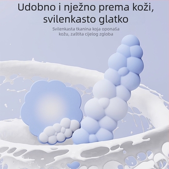 Podložak za zglob za ured — dizajn oblaka, materijal tkanina + pjena + PU, otporna na habanje, uključuje podršku za zglob