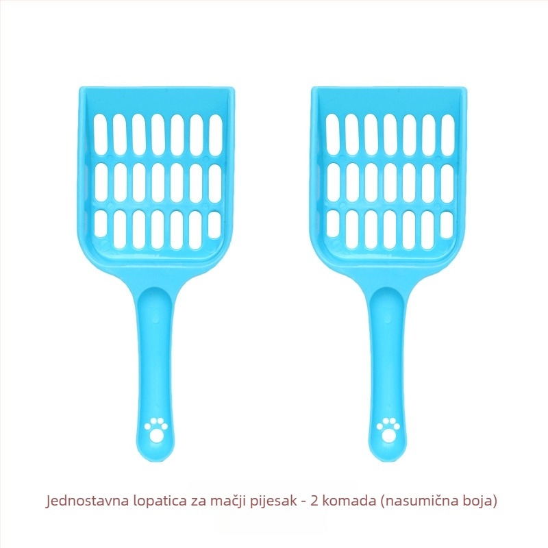 Kašika za mačji šljunak, plastična, model A1P30, marka Fan yi, s finim rupama i zadebljanim rupama