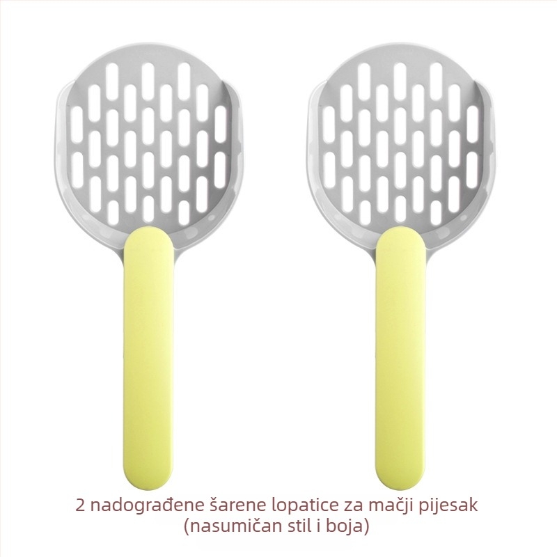 Kašika za mačji šljunak, plastična, model A1P30, marka Fan yi, s finim rupama i zadebljanim rupama