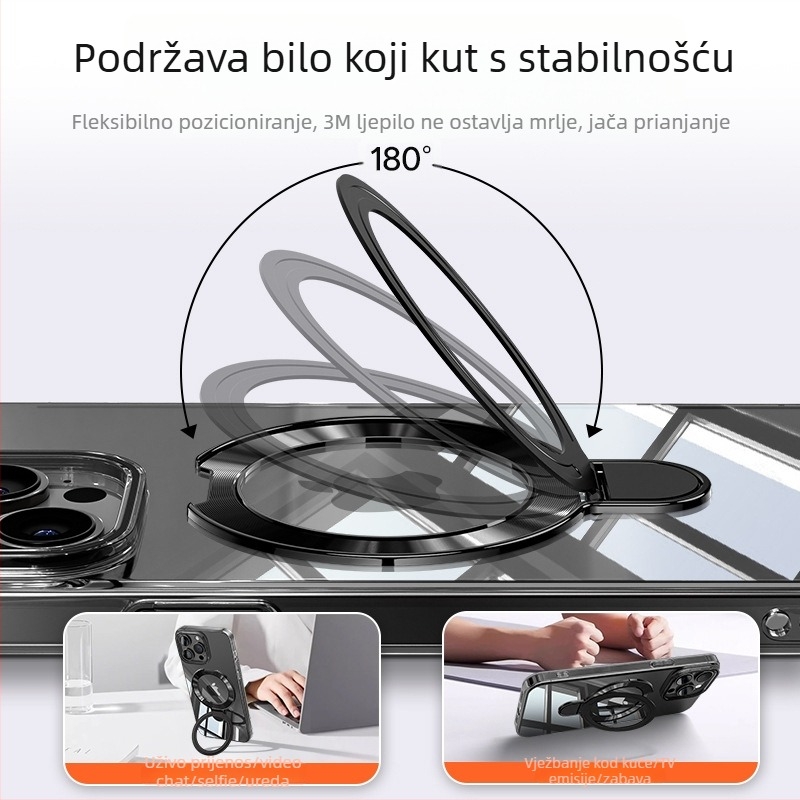 Sklopivi držač za telefon • metalna konstrukcija • prilagodljiv • opće namjene