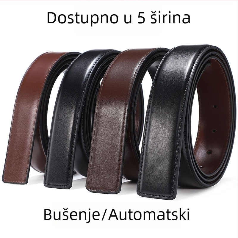 Remen bez kopče; Materijal: koža goveda; Materijal kopče: prirodna koža; Način pričvršćivanja: kopča s iglom; Širina: standardna (2–4 cm); Dizajn: originalni dizajn