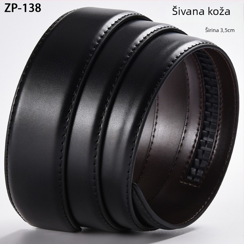Remen bez kopče; Materijal: koža goveda; Materijal kopče: prirodna koža; Način pričvršćivanja: kopča s iglom; Širina: standardna (2–4 cm); Dizajn: originalni dizajn