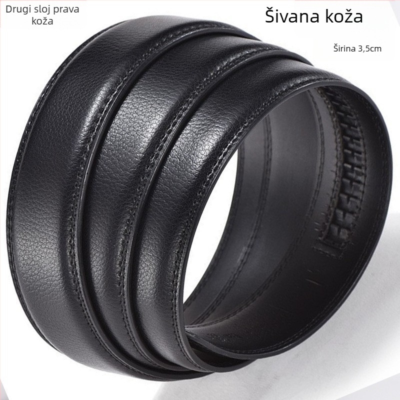Remen bez kopče; Materijal: koža goveda; Materijal kopče: prirodna koža; Način pričvršćivanja: kopča s iglom; Širina: standardna (2–4 cm); Dizajn: originalni dizajn