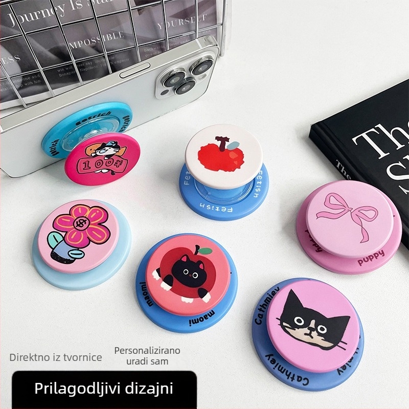 MagSafe magnetski držač telefona za stolnu ploču, za gledanje videa, stil mix‑and‑match inspiriran korejskim crtanim stilom