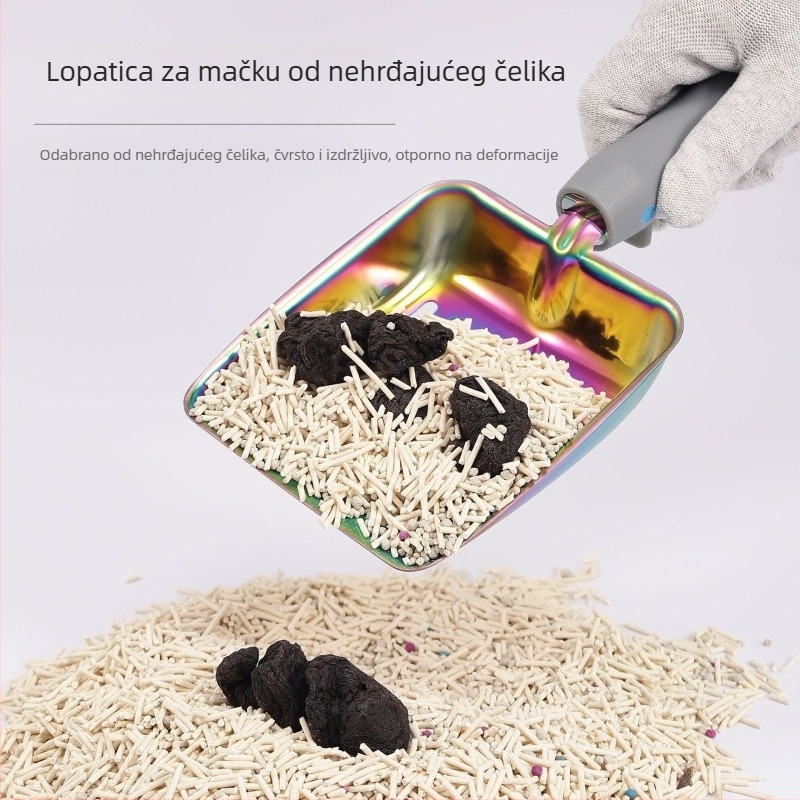 Plastična lopatica za mačji pijesak, zadebljani dizajn, šifra proizvoda 740313552833