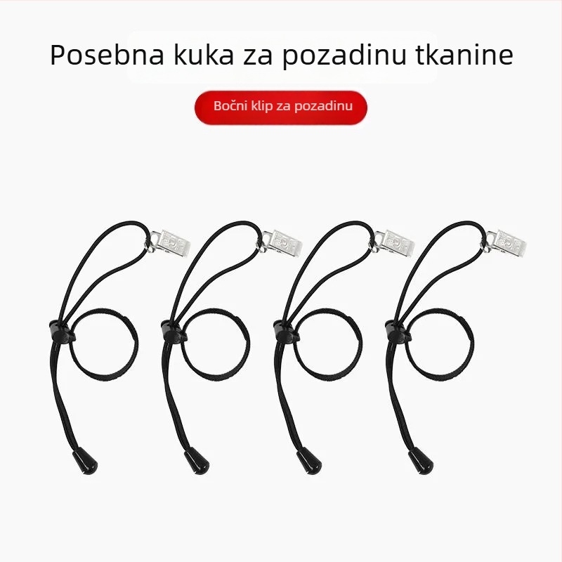 Klip za fotografijsko pozadje s Velcro trakama, materijal najlon, smjesa najlona i poliestera, industrijska upotreba