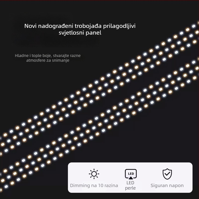 Studijski LED sklopivi svjetlosni kut za fotografiju, Oxford platno konstrukcija, sklopni dizajn, LATZZ, težina 5,4 kg