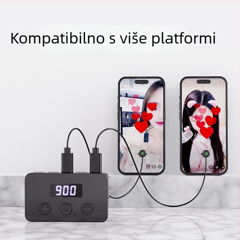Automatski klik na zaslonu za pametne telefone za livestream — tiši gadget s crvenim srcem