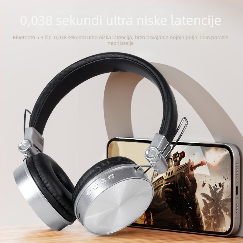 VJ901 Bluetooth slušalice preko glave, sklopive, 40 mm zvučnici, 32 Ω impedancija, 20–20 kHz raspon, s mikrofonom