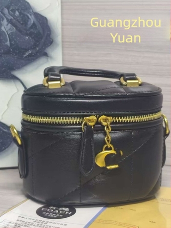 Crossbody torba s lancem – gradski stil, PU okrugla kozmetička torbica sa zatvaračem i unutarnjim džepom za dokumente