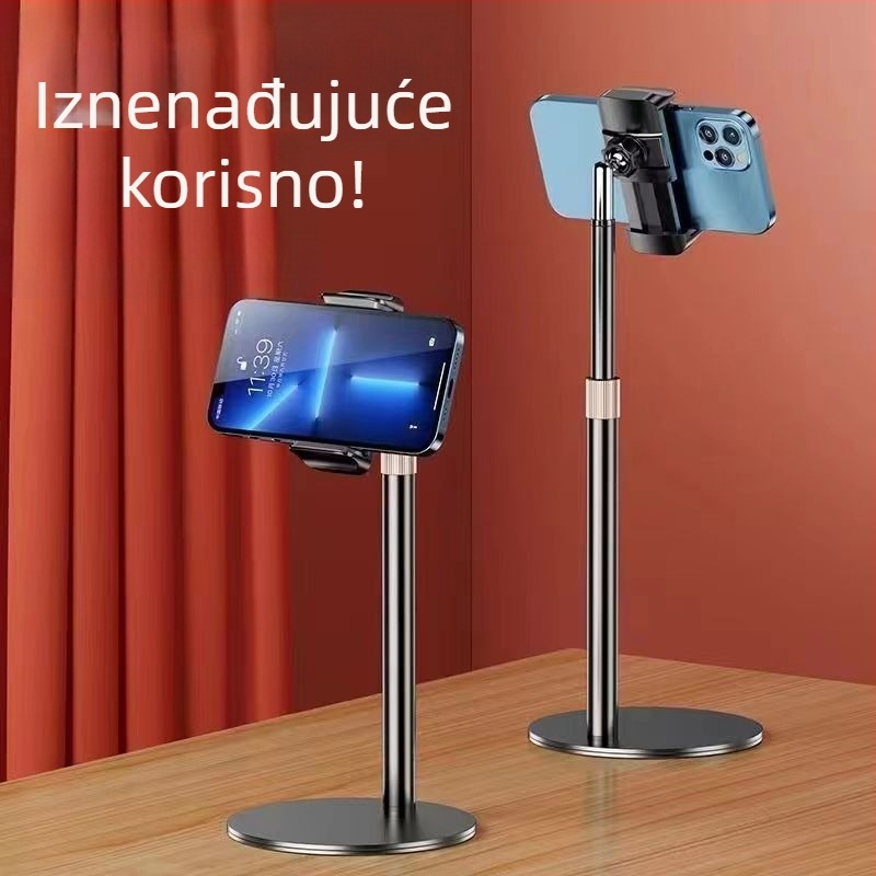 Stolni teleskopijski držač za telefon i tablet s metalnim fleksibilnim vratom