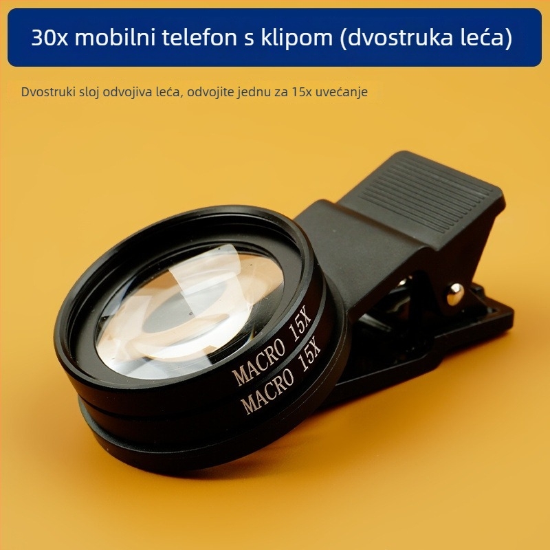 Baster Bst-30x makro objektiv za mobitel s HD premazom