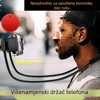 Novi model za kućnu upotrebu: držač za telefon oko vrata za dva telefona — višenamjenski držač u ruci i nosač