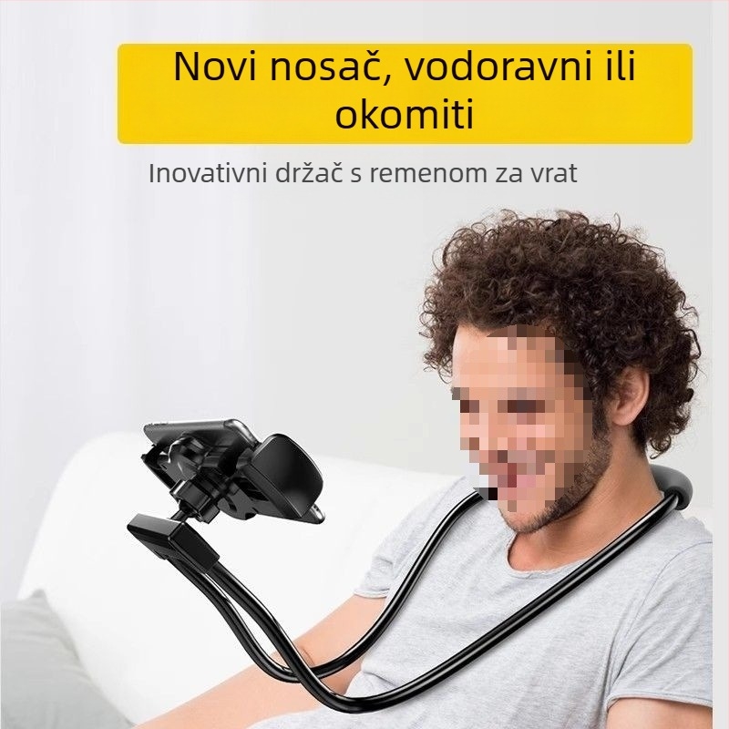 Novi model za kućnu upotrebu: držač za telefon oko vrata za dva telefona — višenamjenski držač u ruci i nosač